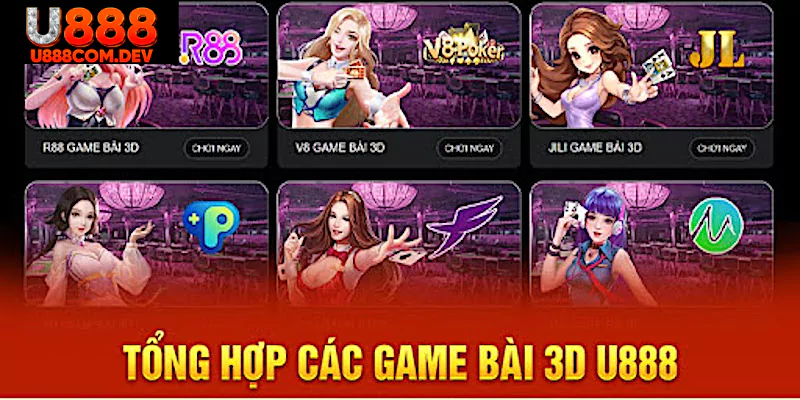 Những trò chơi game bài U888 đỉnh cao