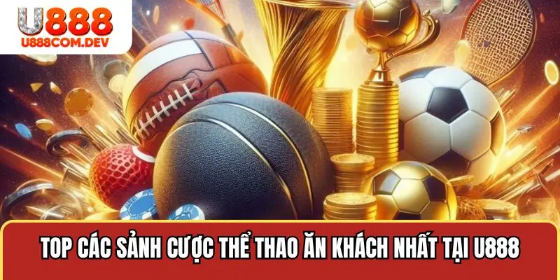 Top các sảnh cược thể thao ăn khách nhất tại U888