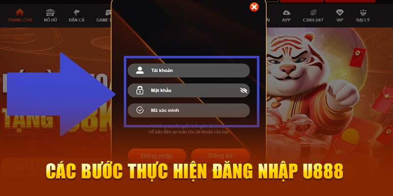 Hướng dẫn các bước đăng nhập U888 trên mọi nền tảng