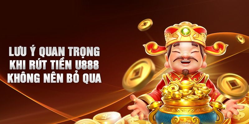 Một số điểm cần lưu ý khi rút tiền U888